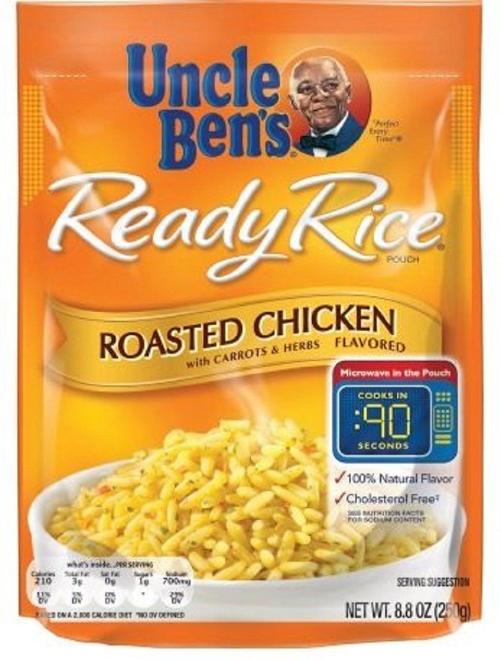 Uncle Bens Ready Rice Roasted Chicken Flavored (6 pouches) 3.3 lbs.