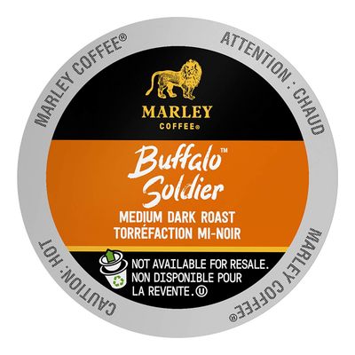 Marley Coffee, Buffalo Soldier, 96 Count Single Serve Cups