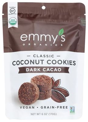 EMMYS Organic Dark Cacao Macaroons, 6 OZ