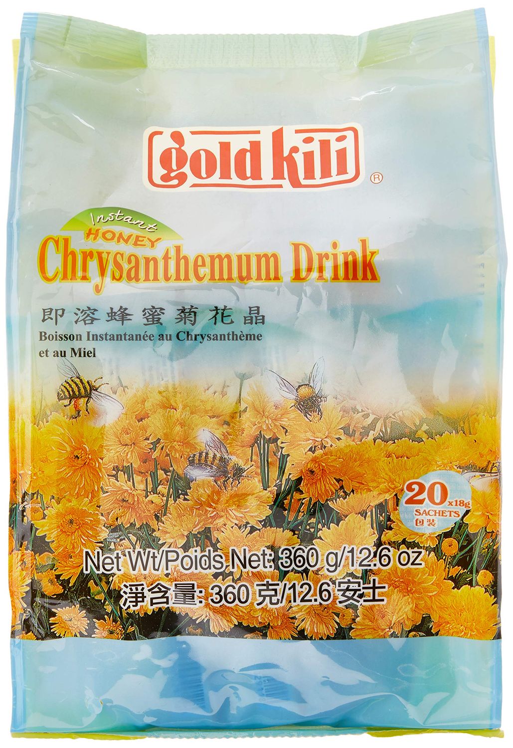 Gold Kili Instant Honey Chrysanthemum Drink 0.63oz/18g X20 Sachets