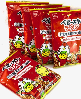 Baby Star Crispy Ramen Snack Pack of 5 (Spicy Flavor 2.47oz)
