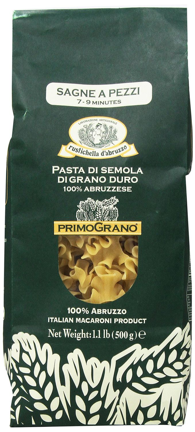 Rustichella d&#39;Abruzzo PrimoGrano Sagne a Pezzi, 500 grams - Artisan Heritage Grain Pasta - Authentic Abruzzo Flavor - Supple Texture