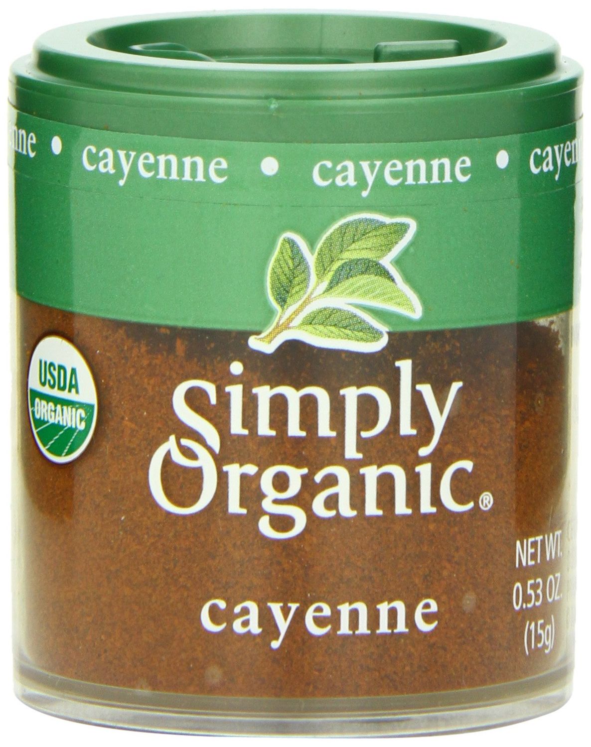 Simply Organic Ground Cayenne, Certified Organic | 0.53 oz | Pack of 6 | Capsicum annuum L.