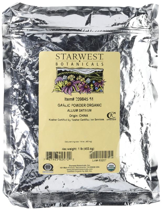 Starwest Botanicals Organic Garlic Powder, 1 Pound