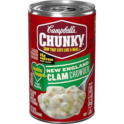 Campbell&#39;s Chunky Soup, Healthy Request New England Clam Chowder, 18.8 Oz Can