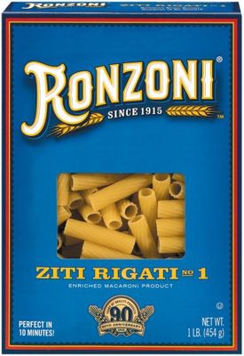 Ronzoni Ziti Rigati Pasta 16 oz