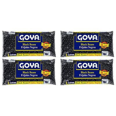 Goya Black Beans Dry 14oz (Pack of 4)