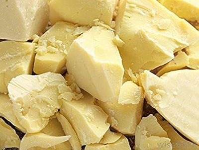 Raw Cocoa Butter Pure 100% Fresh (2 LB) by Caribbean Coastal Delights