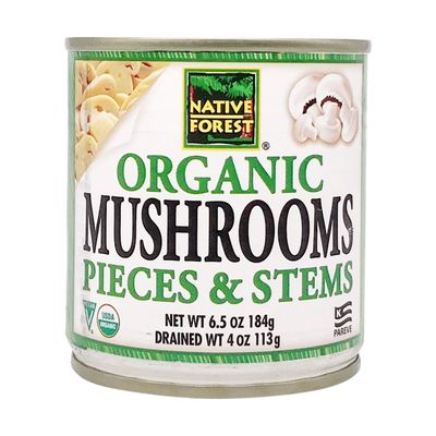 Native Forest Mushroom Pieces and Stems, 4 Oz