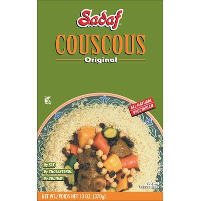 Sadaf Couscous Original - Traditional &amp; Healthy Meal - NO MSG - NO Artificial Preservatives - Kosher - 13 Oz