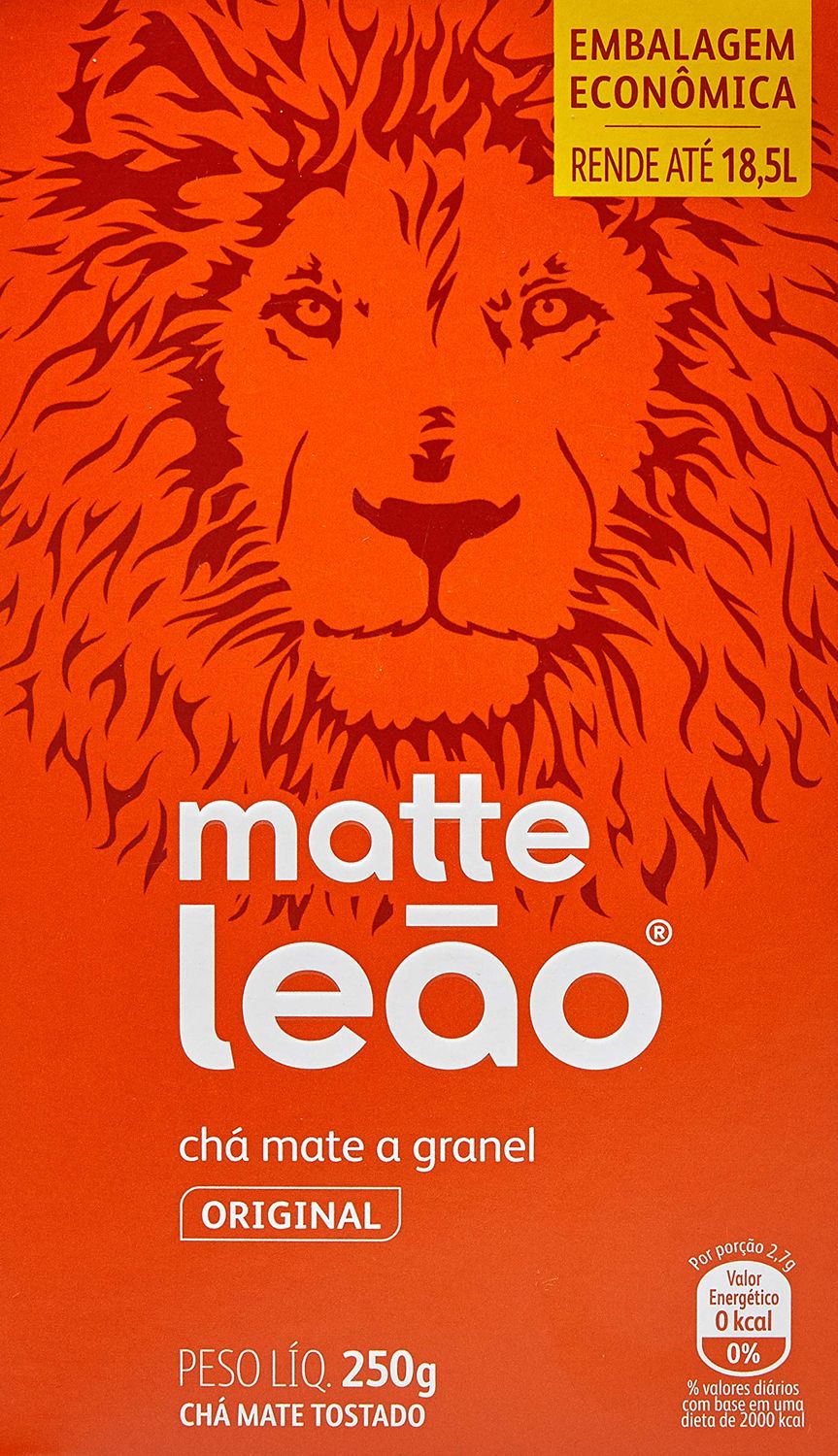 Leao Mate Tea Natural Whole Grain Tea - Roasted Tea - 8.82 Oz (PACK OF 1) | Natural Matte Tea In Bulk - Toasted Mate Tea - 250g - 8.82 Oz (PACK OF 1) | Cha Matte Natural A Granel