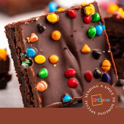 Gourmet Chocolate Brownies Gift Basket Cookie Gifts, Prime Corporate for Men Women Birthday Anniversary Get Well Soon | Nut Free