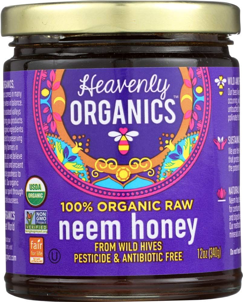 Heavenly Organics Organic Wild Forest Raw Neem Honey - 12 oz