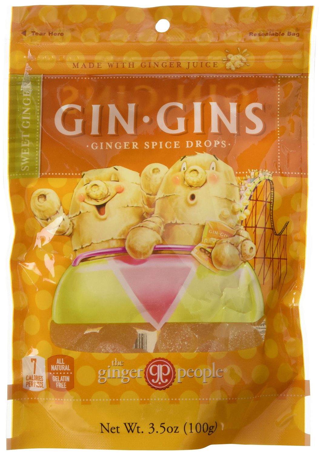 Ginger People Candy Gingins Spice Drop