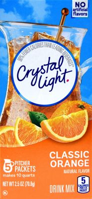 Crystal Light Classic Orange Drink Mix, 10-Quart Canister (Pack of 12)