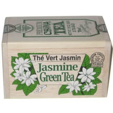 Jasmine Green Tea 25 Bags in Sealed Wooden Box