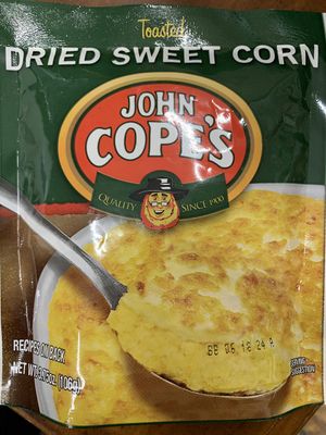 AmishTastes PA Dutch John Cope's Toasted, Dried Sweet Corn, 3.75 Oz. (Pack of 6)