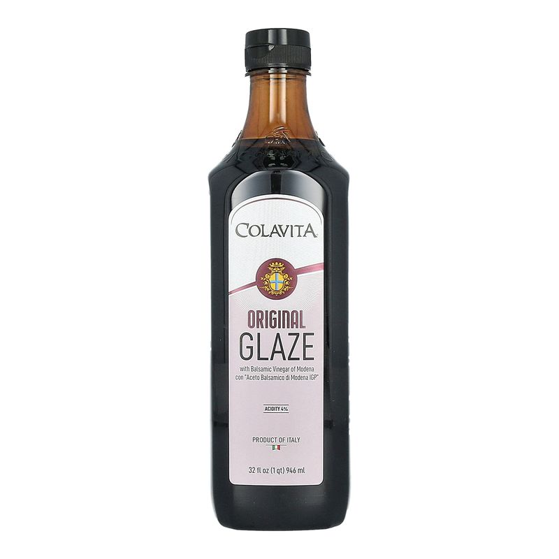 Colavita Balsamic Glaze - 32 Fl Oz - Tart and Sweet Flavor Perfect for Enhancing Salads, Pasta, Pizza, and More