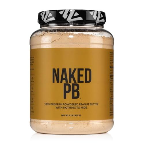 2 LB Powdered Peanut Butter from US Farms - Bulk, Only 1 Ingredient - Roasted Peanuts, Vegan, No Additives, Preservative Free, No Salt, No Sugar - 76 Servings - NAKED PB