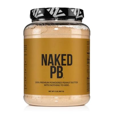 2 LB Powdered Peanut Butter from US Farms - Bulk, Only 1 Ingredient - Roasted Peanuts, Vegan, No Additives, Preservative Free, No Salt, No Sugar - 76 Servings - NAKED PB