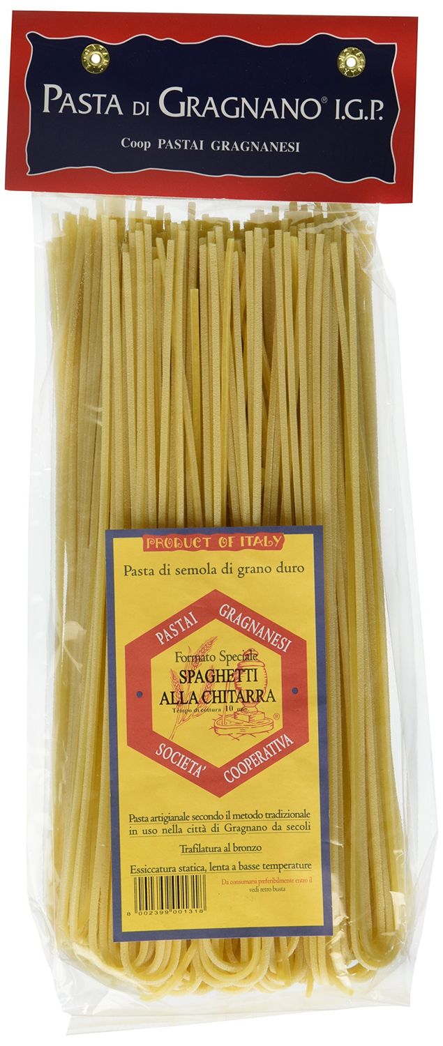 Spaghetti alla Chitarra Organic Italian Pasta di Gragnano I.G.P.| Pastai Gragnanesi | USDA Certified Organic| 17.6oz (500g)