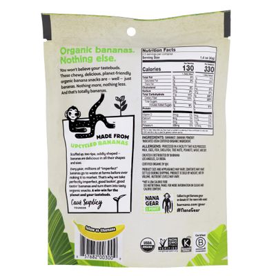 Barnana - Organic Chewy Banana Bites, Original, Chewy Banana Snack, Made With Real Fruit, High In Potassium, Kosher, USDA Organic, Paleo, Gluten-Free, Vegan (3.5 oz, 6-Pack)