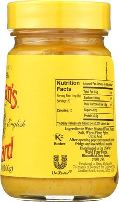 Colman's Wet Mustard 4oz