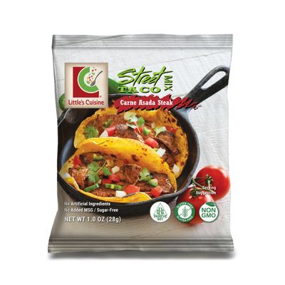 Little&#39;s Cuisine Street Taco Seasoning Mix | Carne Asada1.0 oz (Case of 4) | Non-GMO, Sugar-Free, Kosher, Gluten-Free