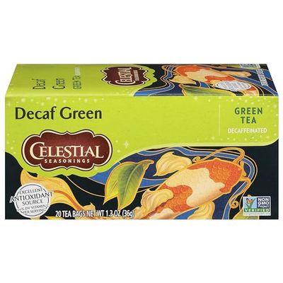 Celestial Seasonings Green Tea, Decaffeinated, 20 Tea Bags (Pack of 6) (Packaging May Vary)