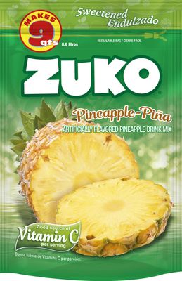 Zuko, Instant Powder Drink Pineapple, 14.1 Ounce (Pack of 2)