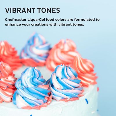 Chefmaster Coal Black Liqua -Gel Food Coloring | Vibrant Color | Professional-Grade Dye for Icing, Frosting, Fondant | Fade-Resistant | 10.5 oz