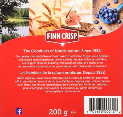 Finn Crisp Rye Crispbread Original, 7 oz
