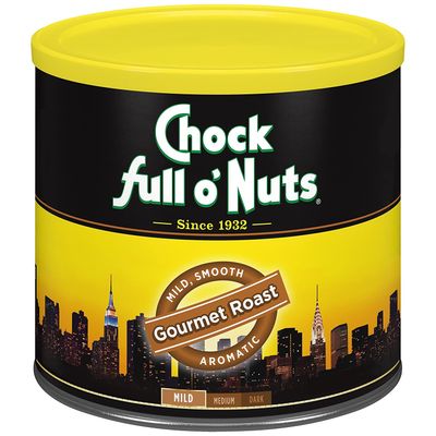 Chock Full oNuts Gourmet Roast Ground Coffee, Mild Roast - A Light, Smooth and Aromatic Mild Blend (26 Oz. Can)