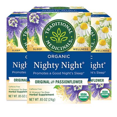 Traditional Medicinal&#39;s Nighty Night Herb Tea, 16 Count (Pack of 3)