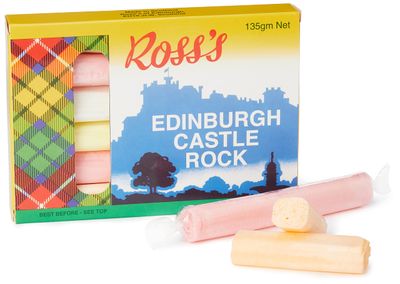 Ross&#39;s of Edinburgh Edinburgh Castle Rock 6 Stick Castle Rock Gift Box, 135g