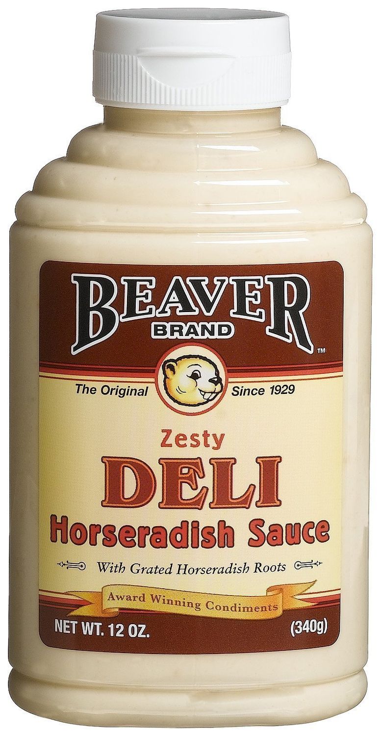 Beaver Brand Deli Horseradish Sauce, 12-Ounce Squeezable Bottles (Pack of 6)