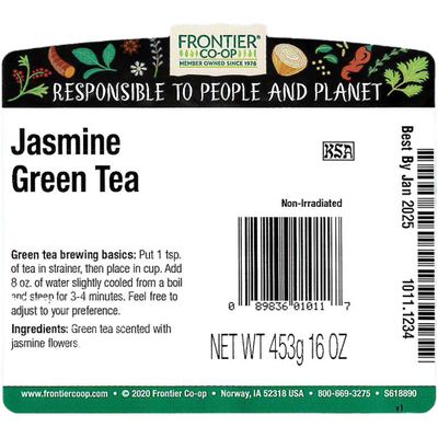 Frontier Co-op Jasmine Green Tea 1lb
