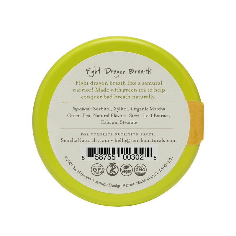 SEN CHA Naturals Green Tea Mints, Tropical Mango, 1.2 oz (Pack of 1)