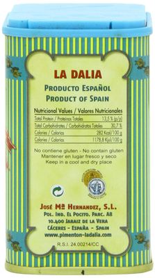 La Dalia Sweet Smoked Paprika from Spain, 2.469 Oz