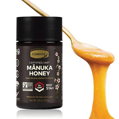 Comvita Manuka Honey (UMF 15+, MGO 514+) New Zealands #1 Manuka Brand | Superfood for Gut &amp; Immune Support | Raw, Wild, Non-GMO | 8.8 oz