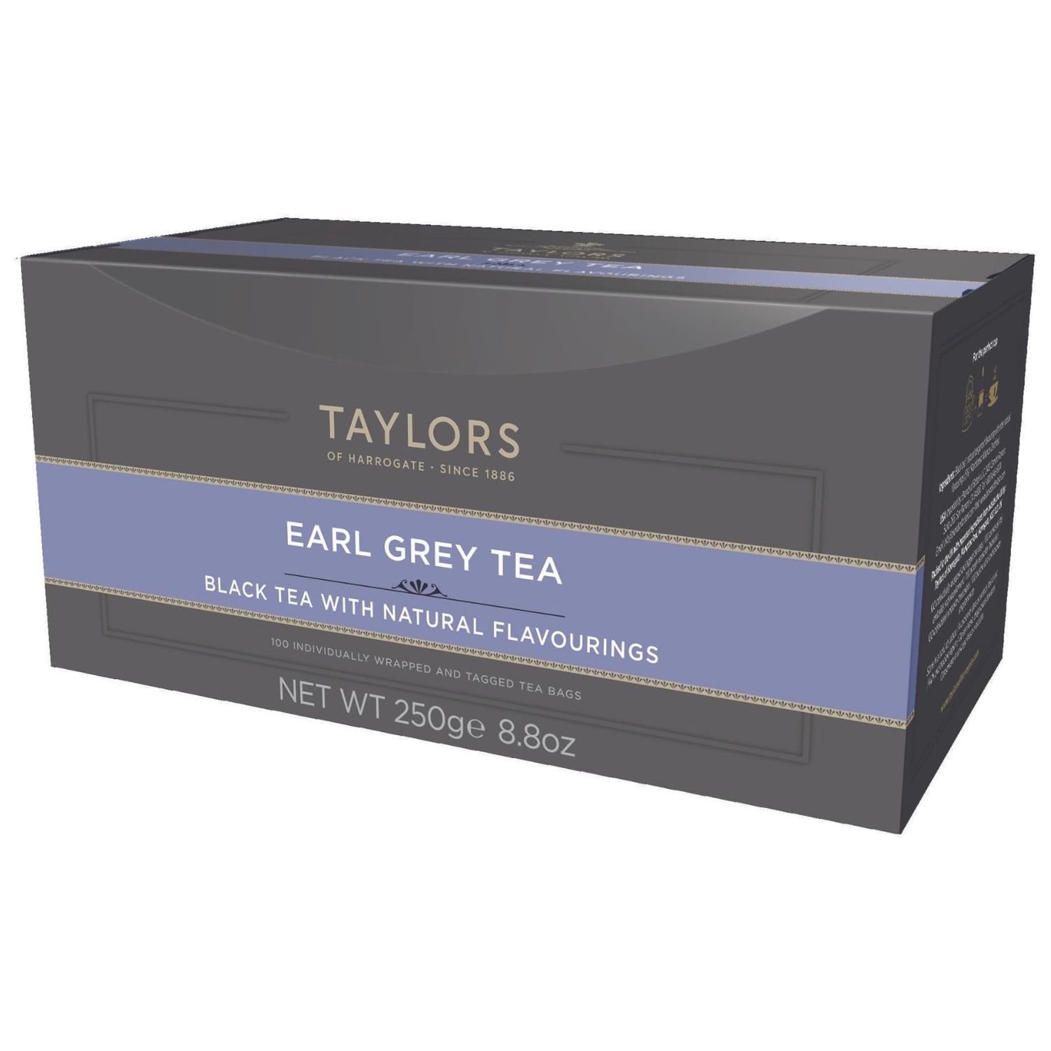 Taylors of Harrogate Earl Grey, 100 Count (Pack of 1)