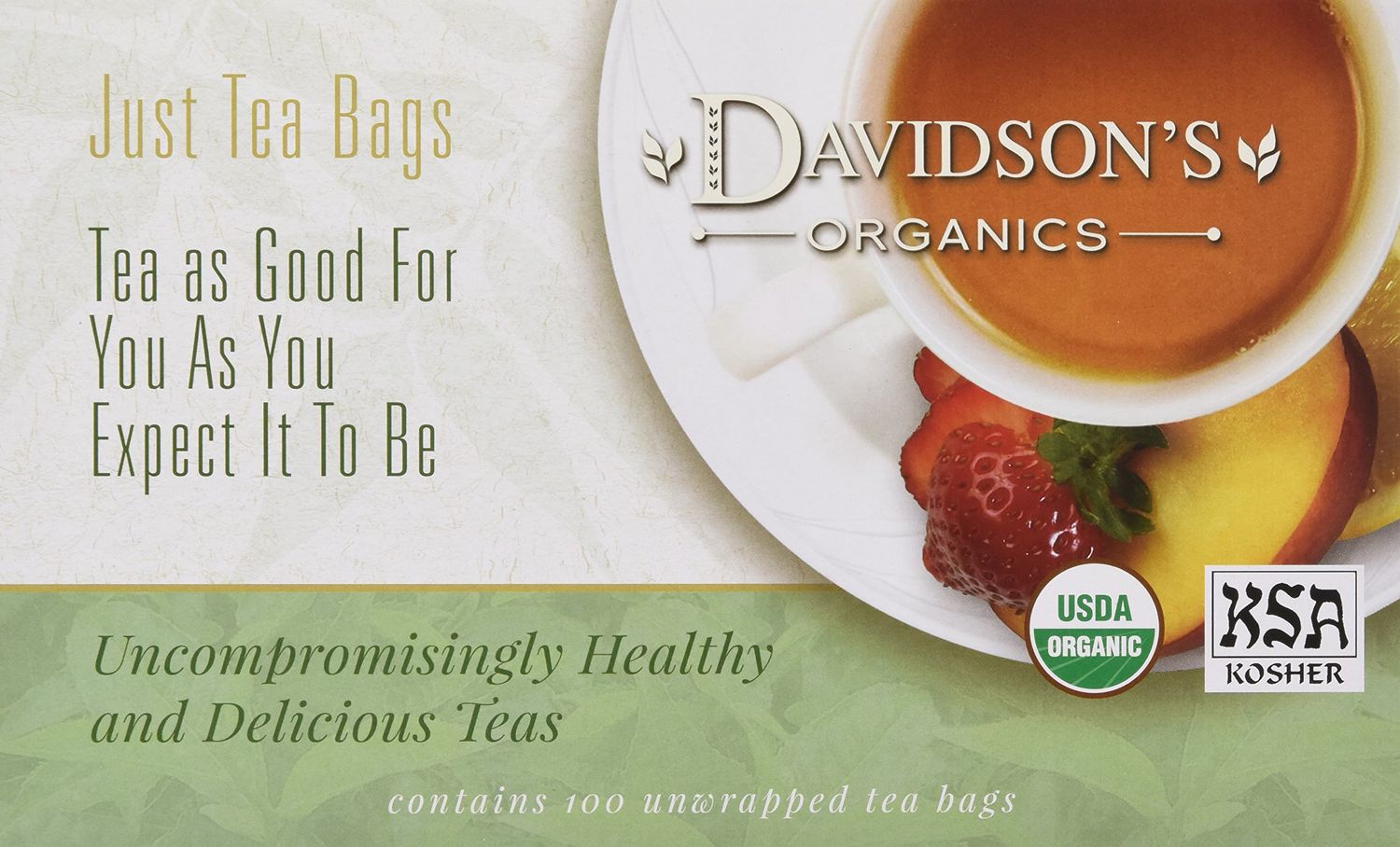 Davidson&#39;s Organics, Formosa Oolong, 100-count Unwrapped Tea Bags