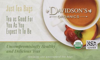 Davidson&#39;s Organics, Formosa Oolong, 100-count Unwrapped Tea Bags