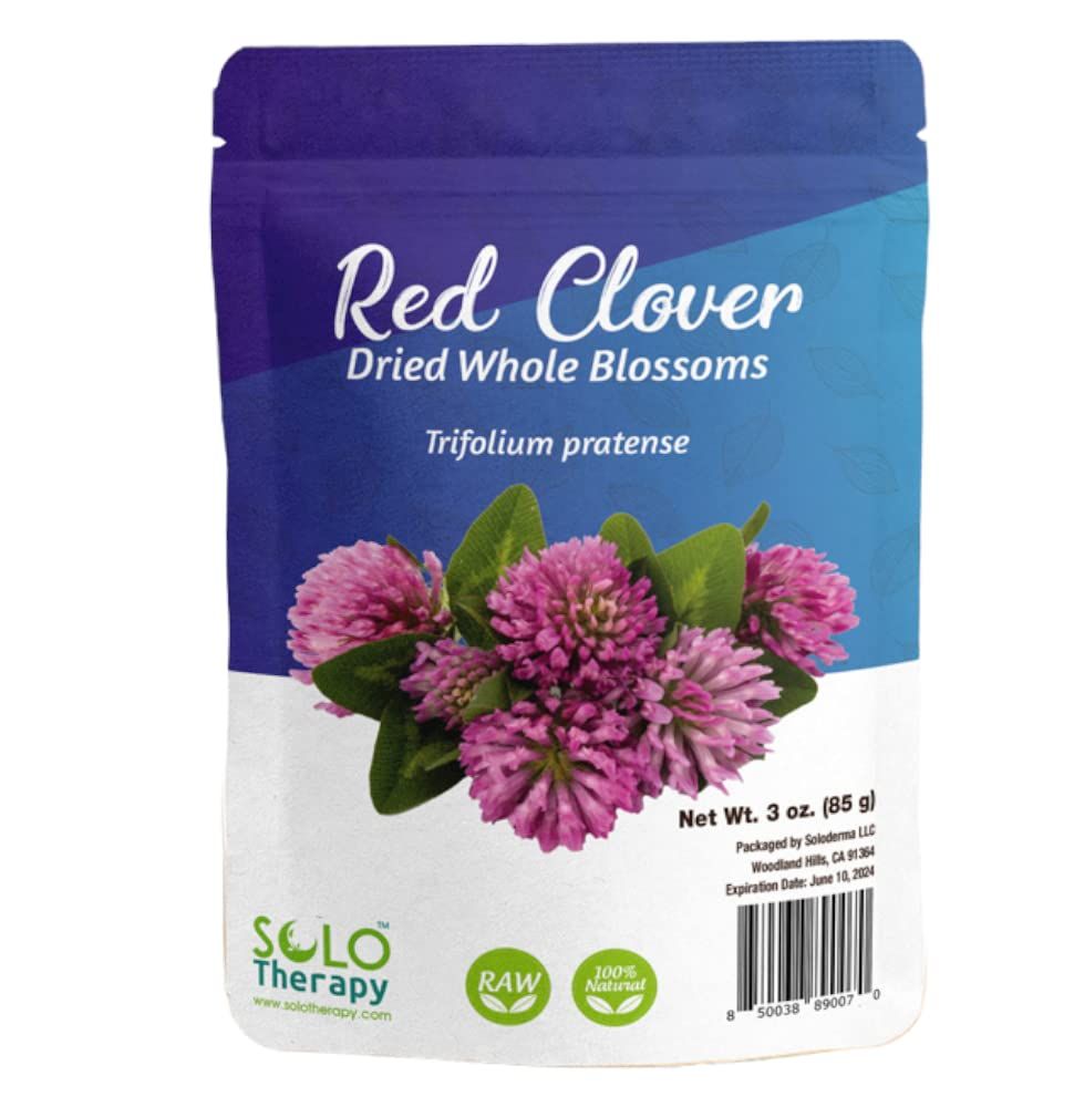 Red Clover Blossoms - 3 ounces in Resealable Bag - Red Clover Dried Whole Blossoms, Red Clover Tea, Red Clover Flowers Product From Bulgaria