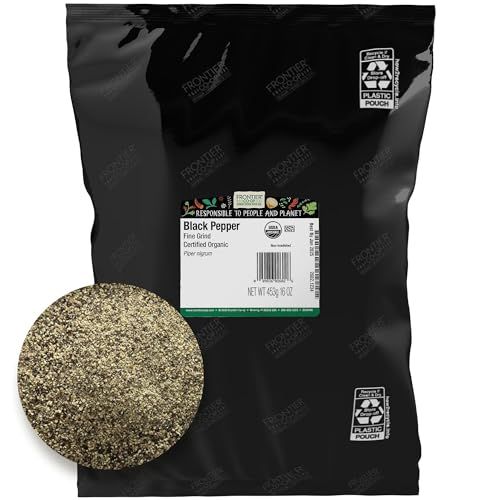 Frontier Co-op Organic Black Pepper (Fine Grind) 1lb