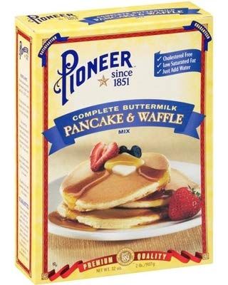 Pioneer Brand Complete Buttermilk Pancake &amp; Waffle Mix, 32 Ounce