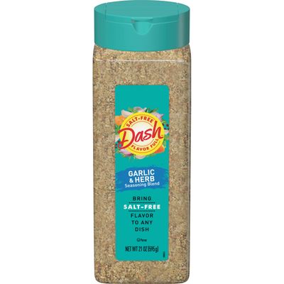 Dash Salt-Free Seasoning Blend, Garlic and Herb, 21 Ounce