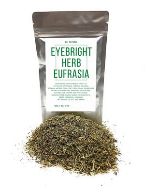 Eyebright Herb Eufrasia - Natural, Cut &amp; Dried Euphrasia officinalis - Net Weight: 1oz/28.5g - Alternative names are Augentrostkraut, Euphrasiae herba, Herba Euphrasiae and Herbe d&#39;Euphraise.