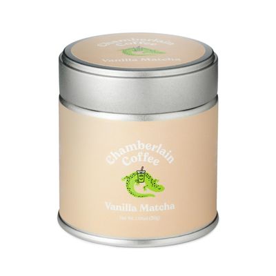 Chamberlain Coffee Vanilla Matcha Green Tea Powder - Madagascar Vanilla + Ceremonial Grade Matcha - Hot or Iced - Organic, Vegan &amp; Gluten-Free Matcha Powder - 1.06 oz