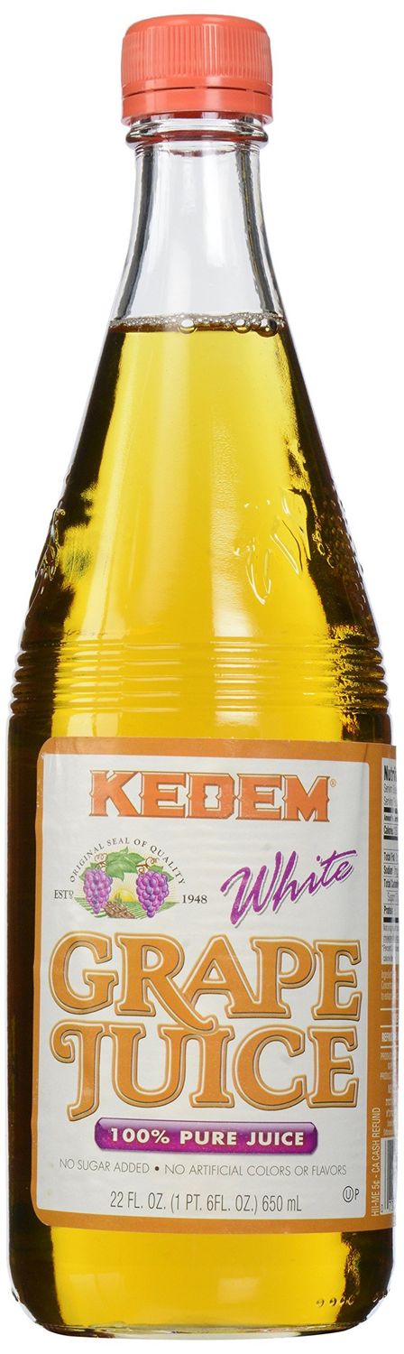 Kedem Natural White Grape Juice, 22 Oz